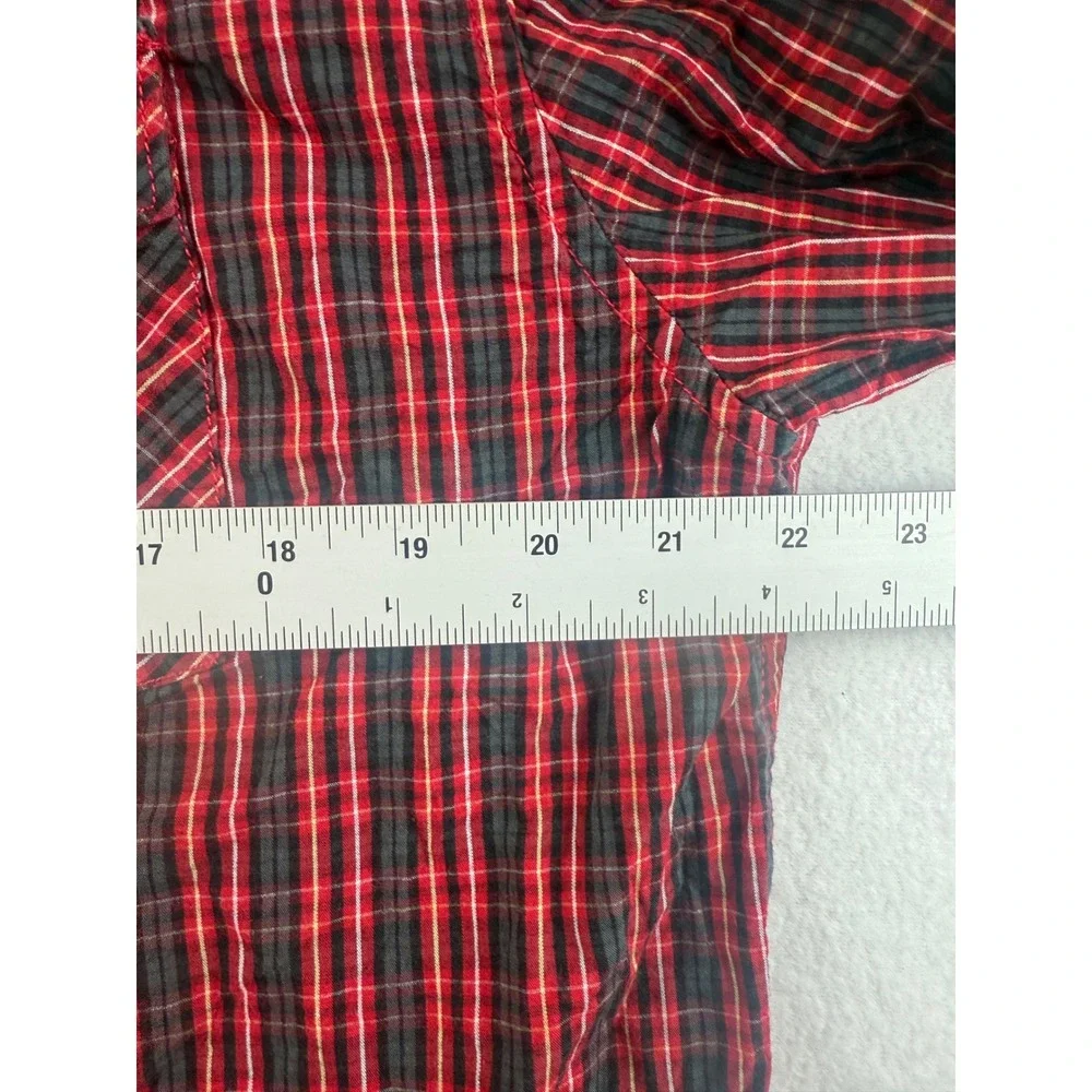 Levi's‎ Western Shirt Plaid Button Up Long Sleeve Red Black XL